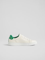 LK Bennett White Signature Leather Trainers - Image 6 of 7