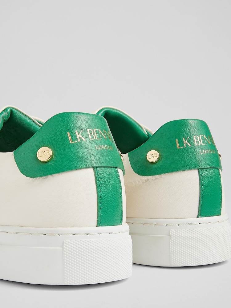 LK Bennett White Signature Leather Trainers - Image 7 of 7 LK Bennett White Signature Leather Trainers - Image 7 of 7