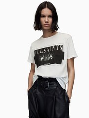 AllSaints White Axyl Grace T-Shirt - Image 1 of 6