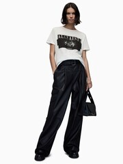 AllSaints White Axyl Grace T-Shirt - Image 3 of 6
