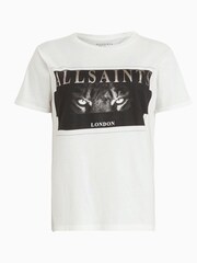 AllSaints White Axyl Grace T-Shirt - Image 6 of 6