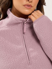 Rosa - Yours Curve Quarter Zip Fleece - Imagem 4 de 6