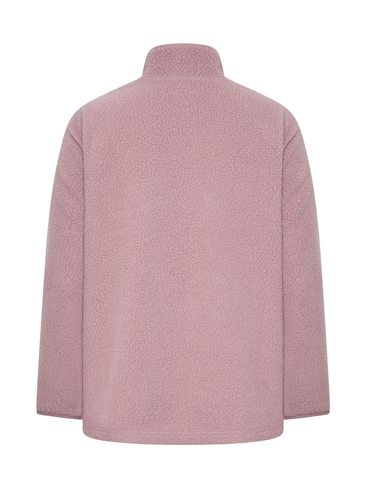 Rosa - Yours Curve Quarter Zip Fleece - Imagem 6 de 6