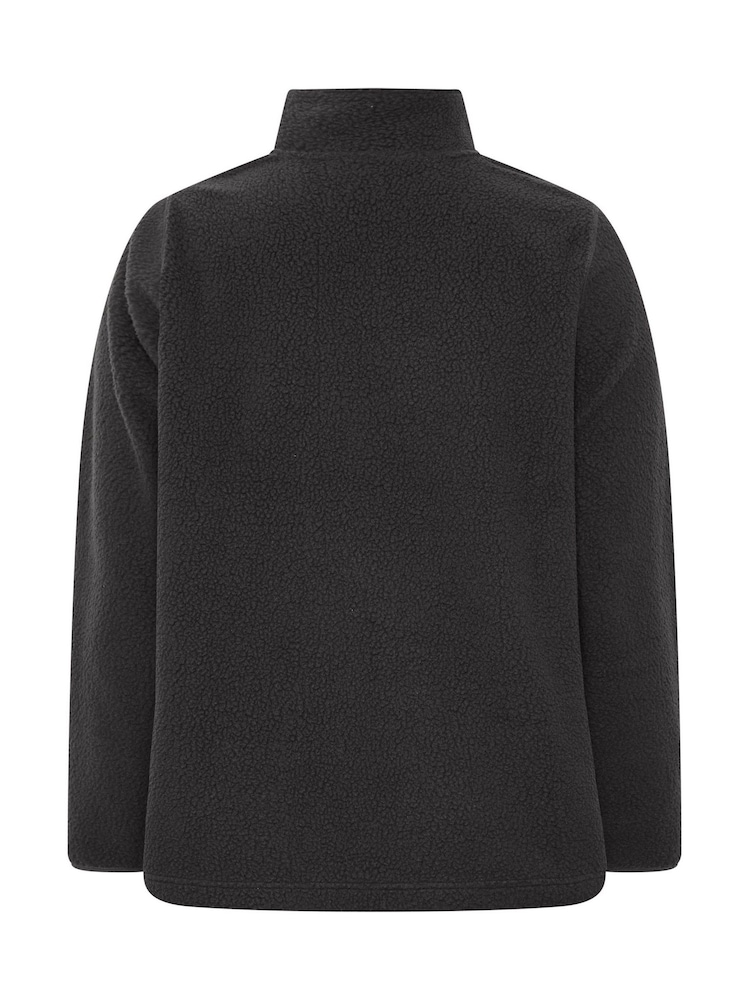 Castanho - Yours Curve Quarter Zip Fleece - Imagem 6 de 6