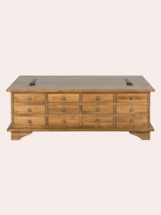 Laura Ashley Honey Gold Garrat 12 Drawer Coffee Table - Image 2 of 4