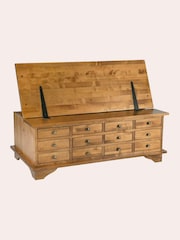 Laura Ashley Honey Gold Garrat 12 Drawer Coffee Table - Image 3 of 4
