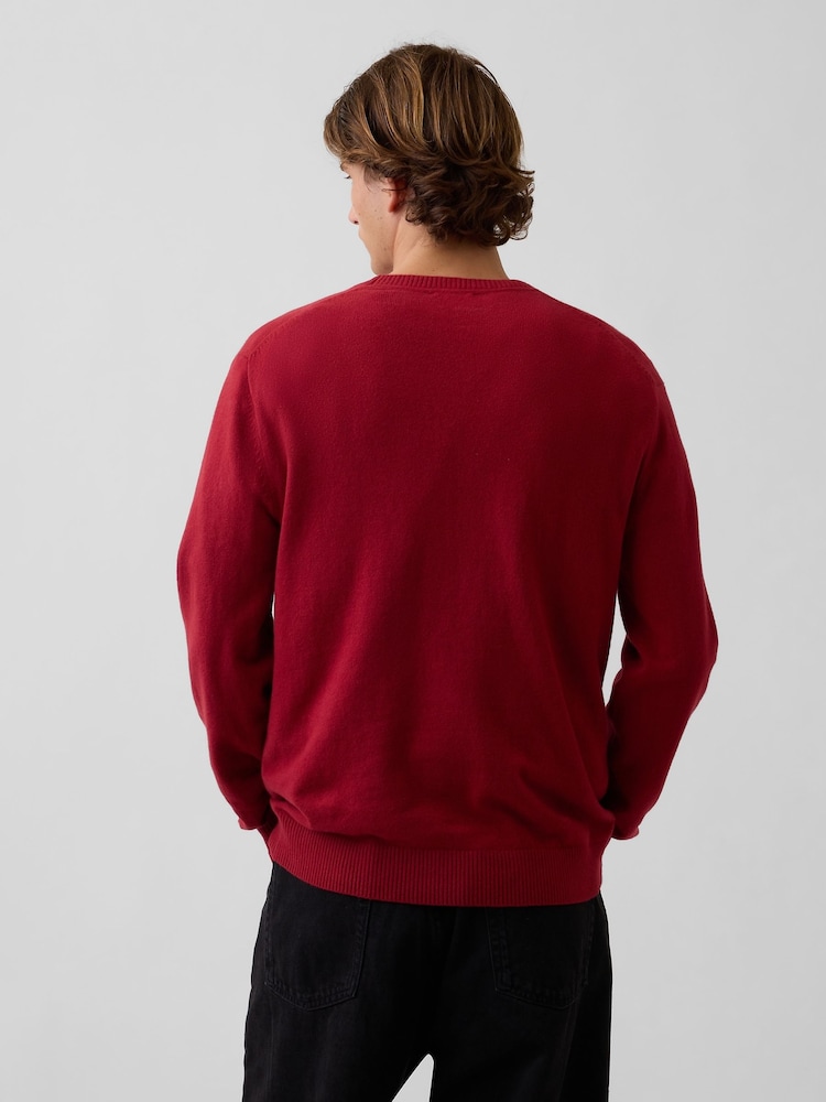 Gap Red CashSoft Crew Jumper - Image 2 of 4 Gap Red CashSoft Crew Jumper - Image 2 of 4