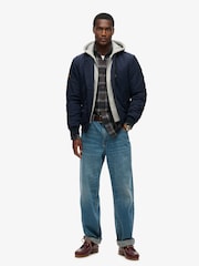Superdry Eclipse Navy Military Hooded Jacket - Image 3 of 6
