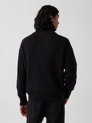 Μαύρο - Gap Oversized Double-Zip Jumper - Εικόνα 2 από 4