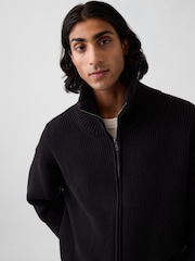 Μαύρο - Gap Oversized Double-Zip Jumper - Εικόνα 4 από 4