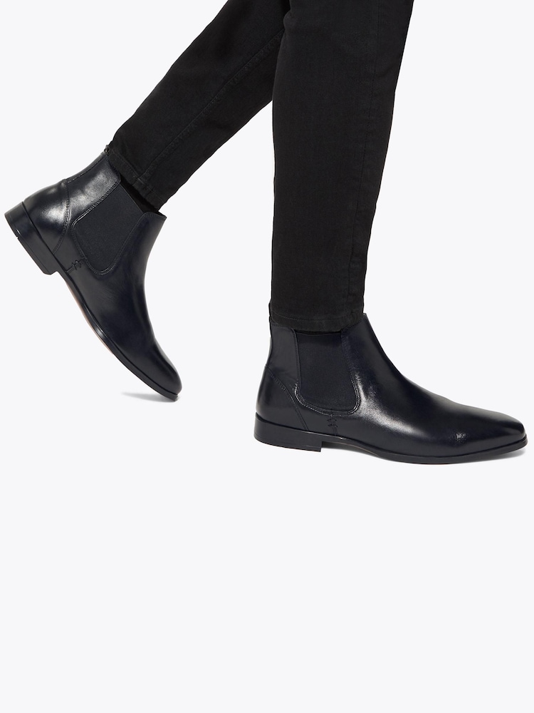 KG Kurt Geiger Black Pax Leather Boots - Image 5 of 5