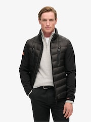 Superdry Black Storm Softshell Hybrid Jacket - Image 1 of 6