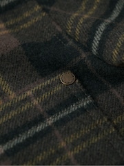 Superdry Mono Check Merchant Textured Overshirt - Image 4 of 5