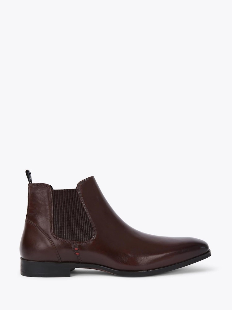 KG Kurt Geiger Brown Pax Leather Boots - Image 1 of 5