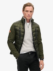 Superdry Army Khaki Storm Softshell Hybrid Jacket - Image 1 of 10