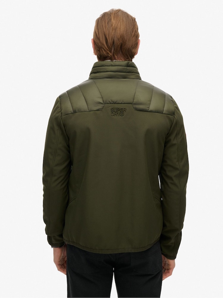 Superdry Army Khaki Storm Softshell Hybrid Jacket - Image 10 of 10