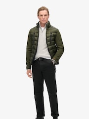 Superdry Army Khaki Storm Softshell Hybrid Jacket - Image 4 of 10