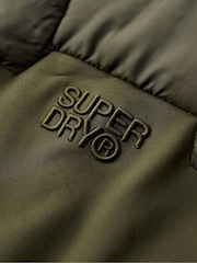 Superdry Army Khaki Storm Softshell Hybrid Jacket - Image 6 of 10