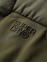 Superdry Army Khaki Storm Softshell Hybrid Jacket - Image 7 of 10