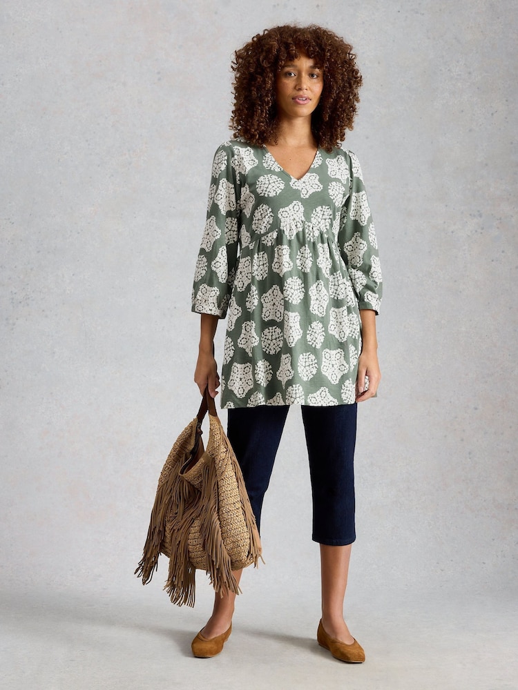 White Stuff Green Lara Tunic - Image 2 of 6