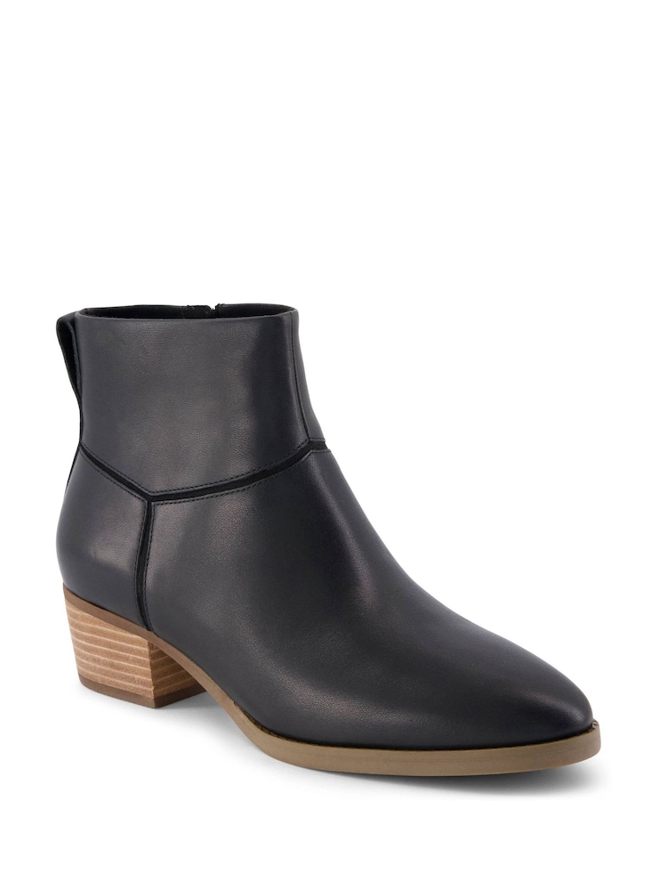 TOMS Black Elia Heeled Boots - Image 2 of 3 TOMS Black Elia Heeled Boots - Image 2 of 3