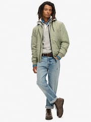 Superdry Seagrass Green Military Hooded Jacket - Image 3 of 6