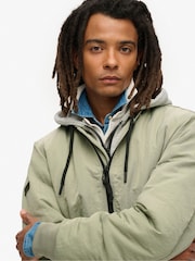 Superdry Seagrass Green Military Hooded Jacket - Image 4 of 6