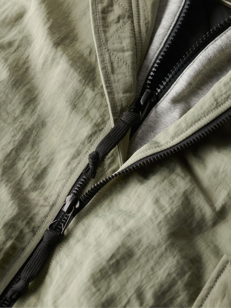 Superdry Seagrass Green Military Hooded Jacket - Image 6 of 6