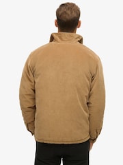 Superdry Sandstone Brown Surplus Co-ord Quilt Overshirt - Image 4 of 6