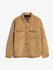 Superdry Sandstone Brown Surplus Co-ord Quilt Overshirt - Image 5 of 6