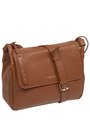 Pure Luxuries London Tan Brown Callie Leather Cross-Body Bag - Image 4 of 5