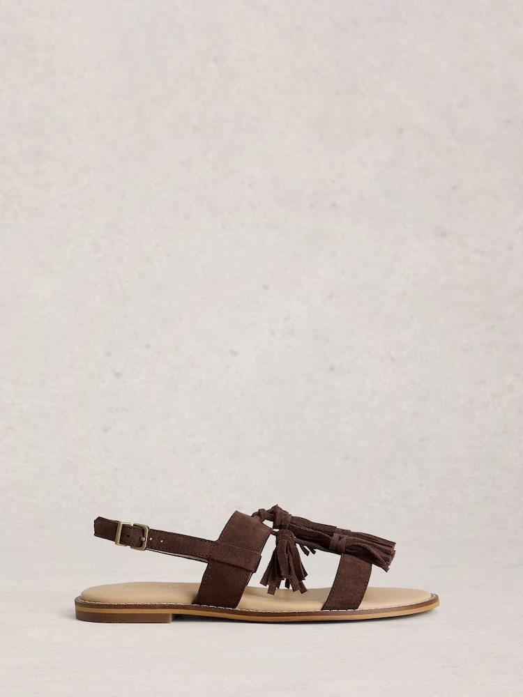 White Stuff Tala Suede Tassel Sandal - Изображение 1 4 White Stuff Tala Suede Tassel Sandal - Изображение 1 4
