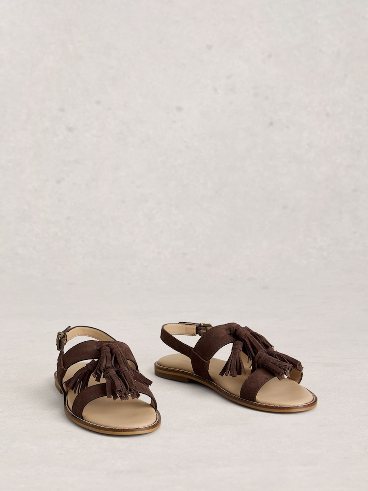 White Stuff Tala Suede Tassel Sandal - Изображение 2 4 White Stuff Tala Suede Tassel Sandal - Изображение 2 4
