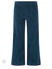 M&Co Blue Petite Carpenter Corduroy Trousers - Image 5 of 6