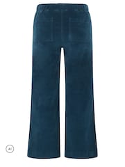 M&Co Blue Petite Carpenter Corduroy Trousers - Image 6 of 6