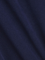 Navy - Gap Cosy Waffle Knit Long Sleeve T-Shirt (6mths-5yrs) - Larawan 3 ng 3