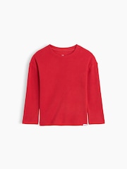 Pula - Gap Cosy Waffle Knit Long Sleeve T-Shirt (6mths-5yrs) - Larawan 1 ng 3