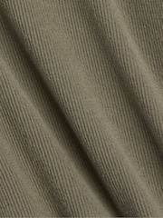Gap Khaki Green Cosy Waffle Knit Long Sleeve T-Shirt (6mths-5yrs) - Image 3 of 3