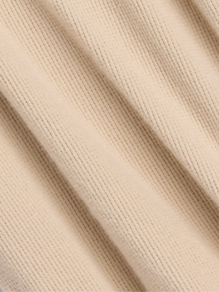 Gap Beige Cosy Waffle Knit Long Sleeve T-Shirt (6mths-5yrs) - Image 3 of 3 Gap Beige Cosy Waffle Knit Long Sleeve T-Shirt (6mths-5yrs) - Image 3 of 3