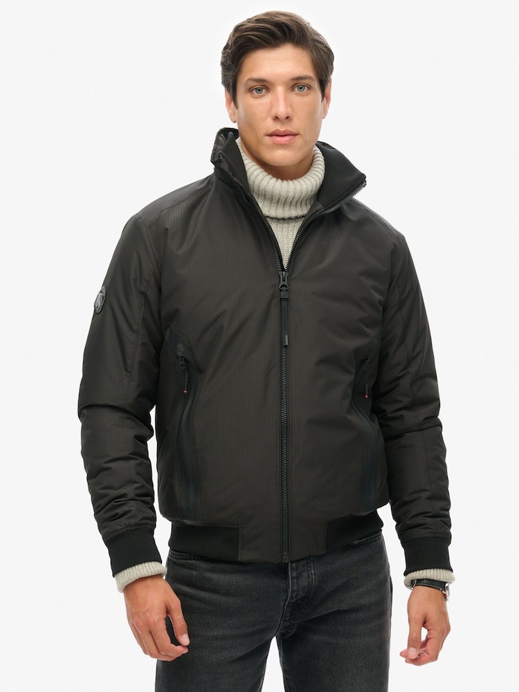 Superdry Black City Harrington Jacket - Image 1 of 6