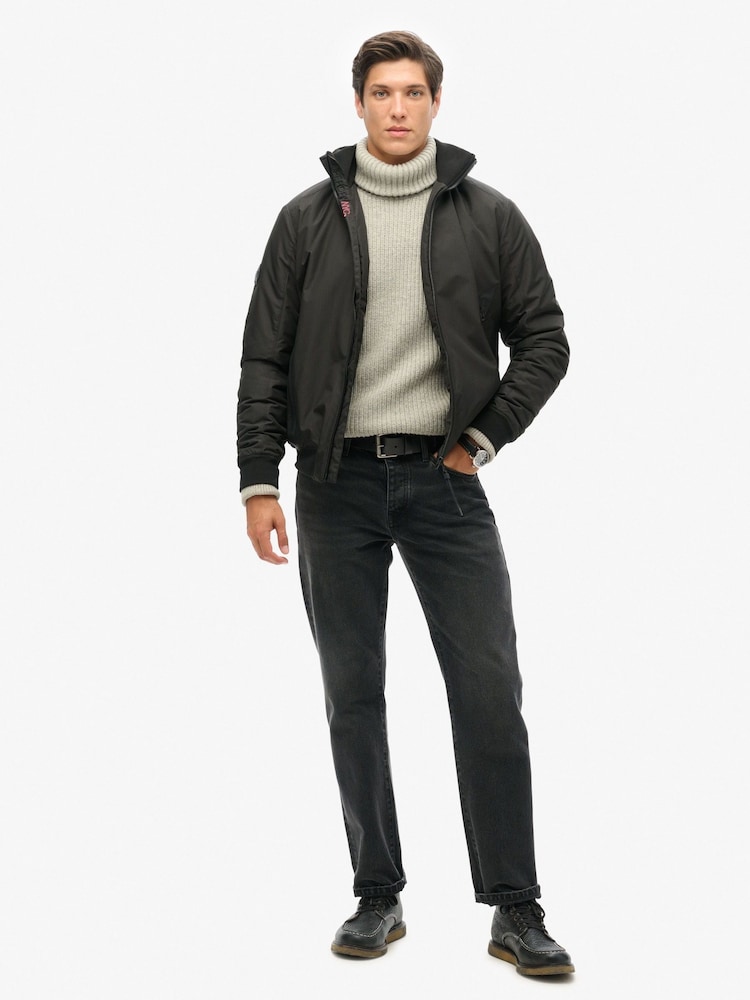 Superdry Black City Harrington Jacket - Image 2 of 6