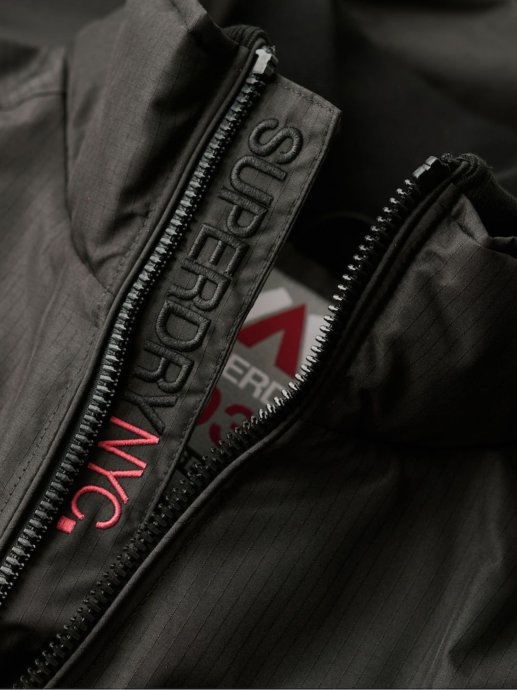 Superdry Black City Harrington Jacket - Image 6 of 6