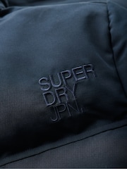 Superdry Eclipse Navy Everest Short Hooded Puffer Coat Jacket - Image 5 of 5