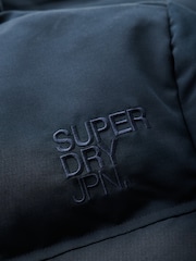 Superdry Eclipse Navy Everest Short Hooded Puffer Jacket - Image 6 of 6