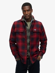 В омбре красный - Рубашка Superdry шерсти Miller - Изображение 1 из 5