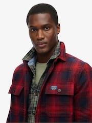 В омбре красный - Рубашка Superdry шерсти Miller - Изображение 3 из 5
