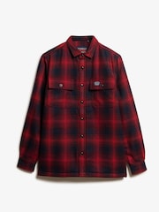 В омбре красный - Рубашка Superdry шерсти Miller - Изображение 4 из 5