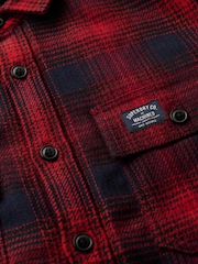 В омбре красный - Рубашка Superdry шерсти Miller - Изображение 5 из 5