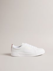Ted Baker White Artioli Webbing Detail Cupsole Trainers - Image 1 of 4