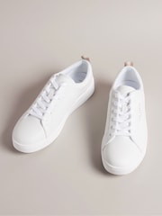 Ted Baker White Artioli Webbing Detail Cupsole Trainers - Image 2 of 4